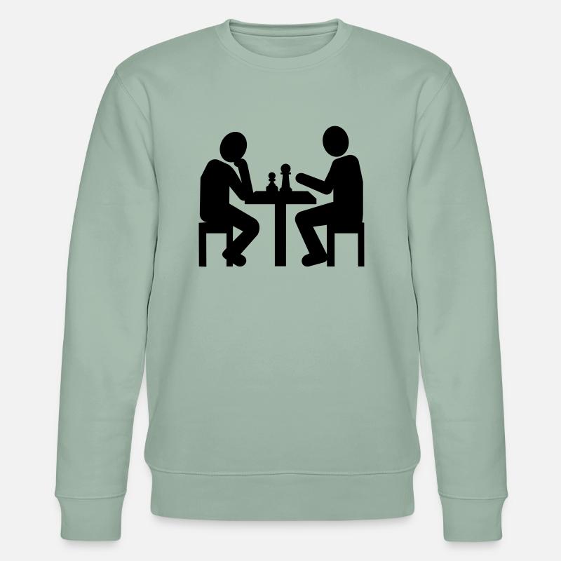 Schach - Stanley/Stella Unisex Bio-Sweatshirt CHANGER  - Helles Graugrün
