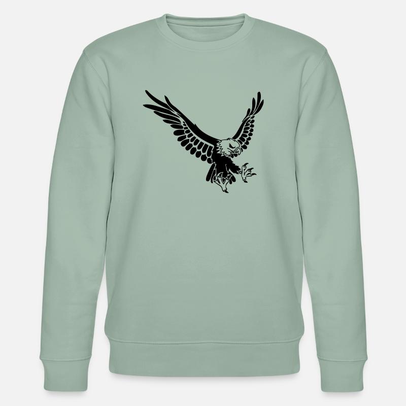 eagle - Stanley/Stella Unisex Bio-Sweatshirt CHANGER  - Helles Graugrün