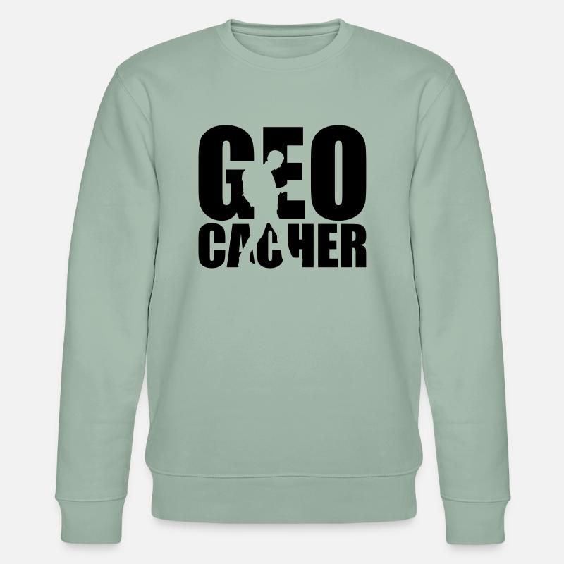 Geocacher - Stanley/Stella Unisex Bio-Sweatshirt CHANGER  - Helles Graugrün