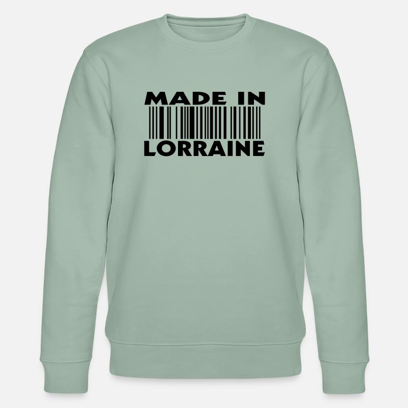Made in LORRAINE (1c) - Stanley/Stella Unisex Bio-Sweatshirt CHANGER  - Helles Graugrün