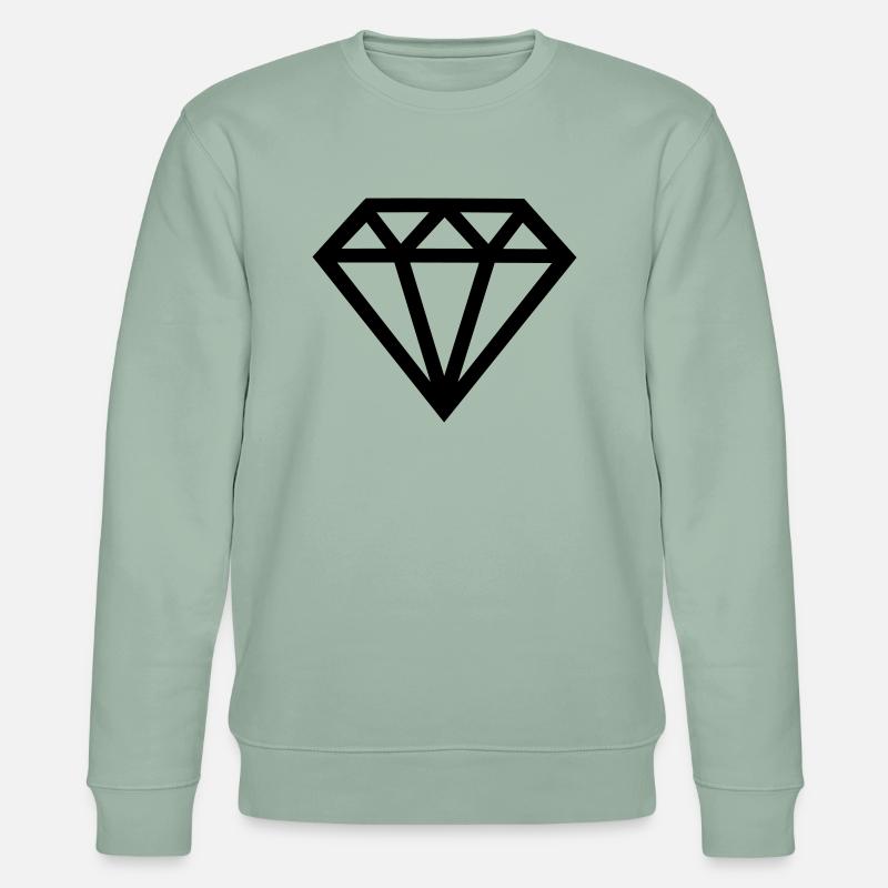 Diamant - Stanley/Stella Unisex Bio-Sweatshirt CHANGER  - Helles Graugrün