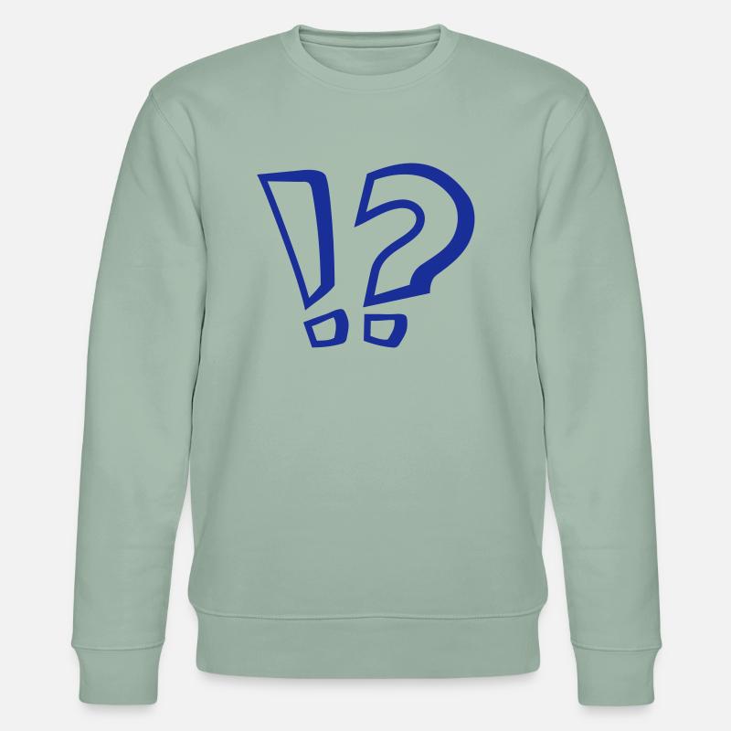 Fragezeichen - Stanley/Stella Unisex Bio-Sweatshirt CHANGER  - Helles Graugrün