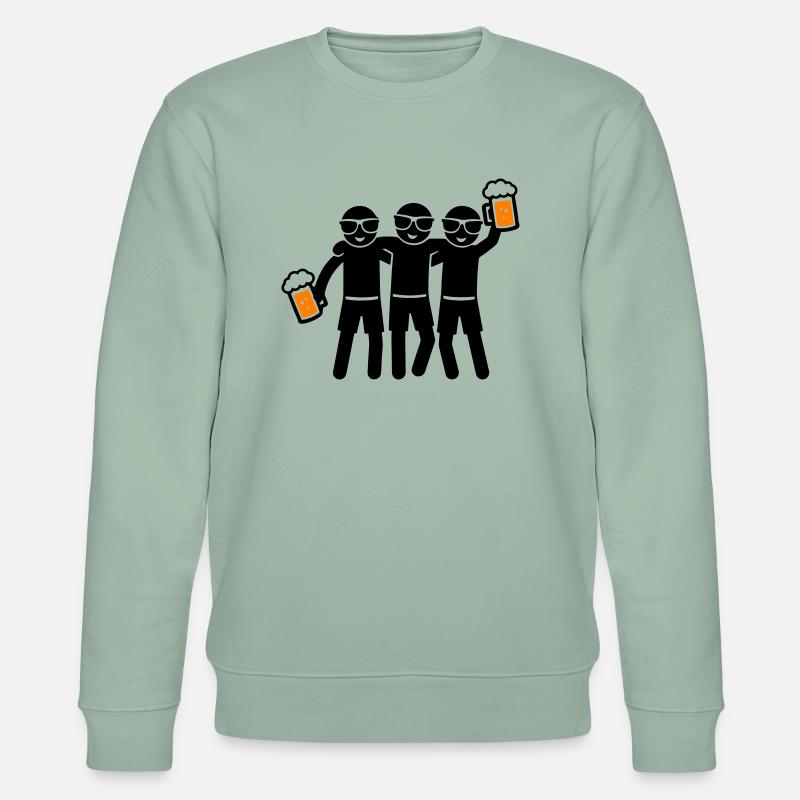 Party Team Beer Group - Sweat bio CHANGER Stanley/Stella Unisexe - vert de gris clair