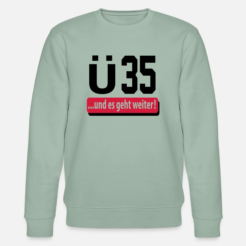 und_es_geht_weiter_35 - Stanley/Stella Unisex Bio-Sweatshirt CHANGER - Helles Graugrün