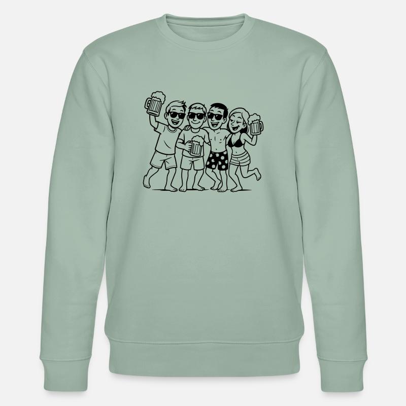 Party Crew Bière Vacances - Sweat bio CHANGER Stanley/Stella Unisexe - vert de gris clair