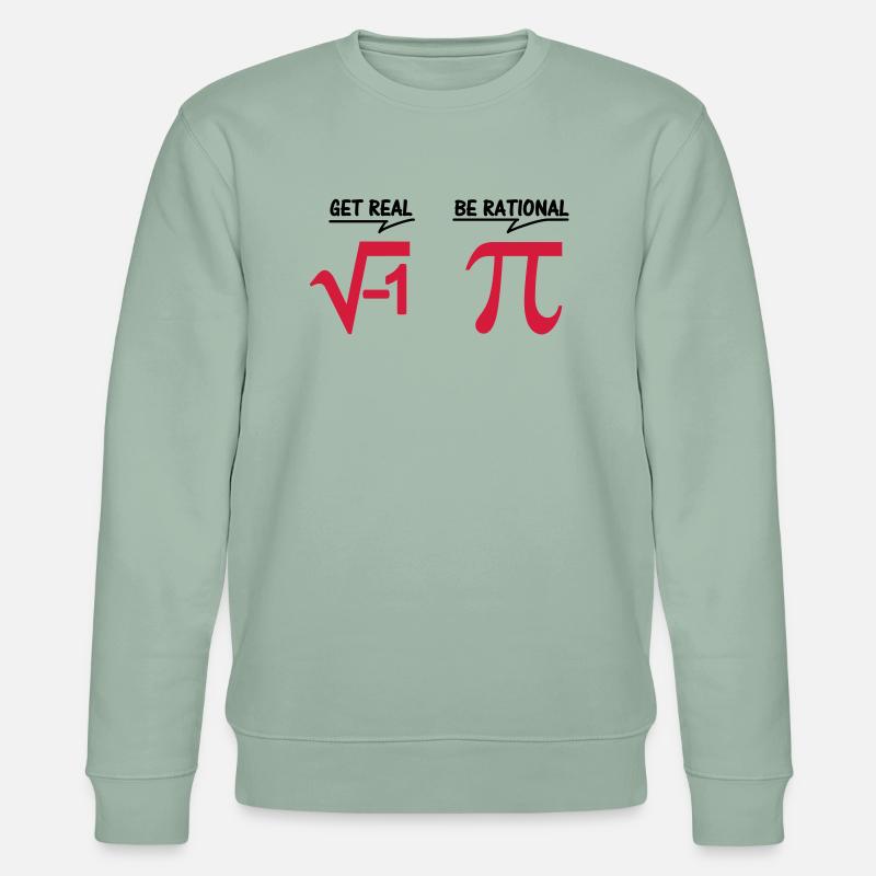 get real - be rational (2c) - Stanley/Stella Unisex Bio-Sweatshirt CHANGER  - Helles Graugrün