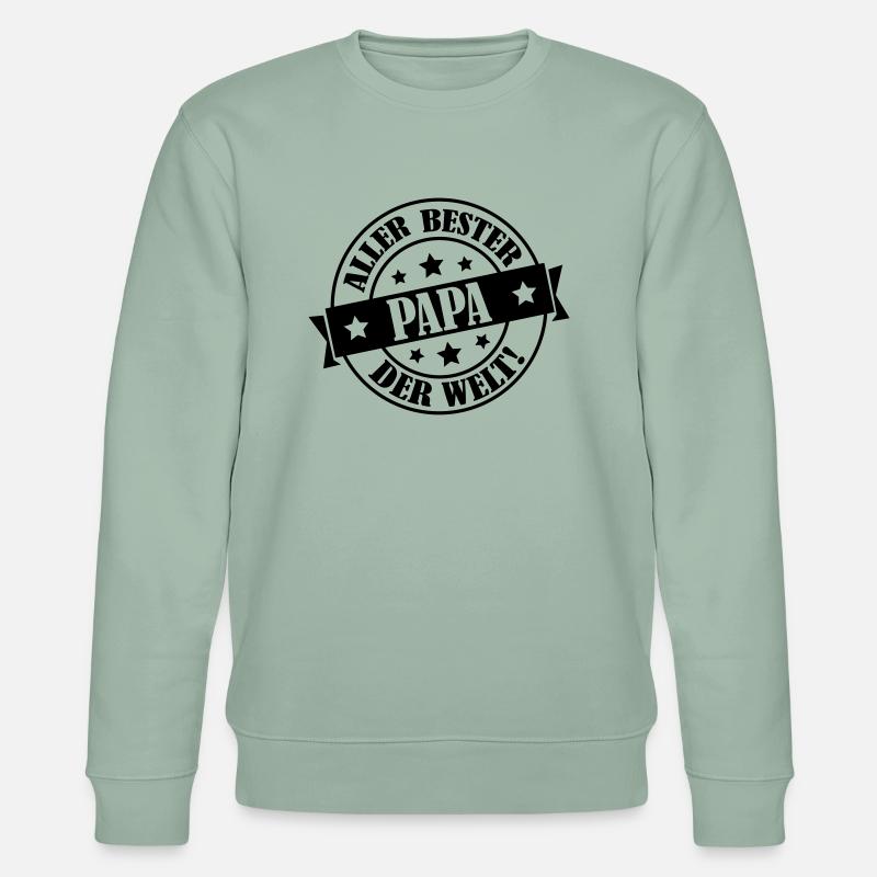 bester_papa_01 - Stanley/Stella Unisex Bio-Sweatshirt CHANGER  - Helles Graugrün