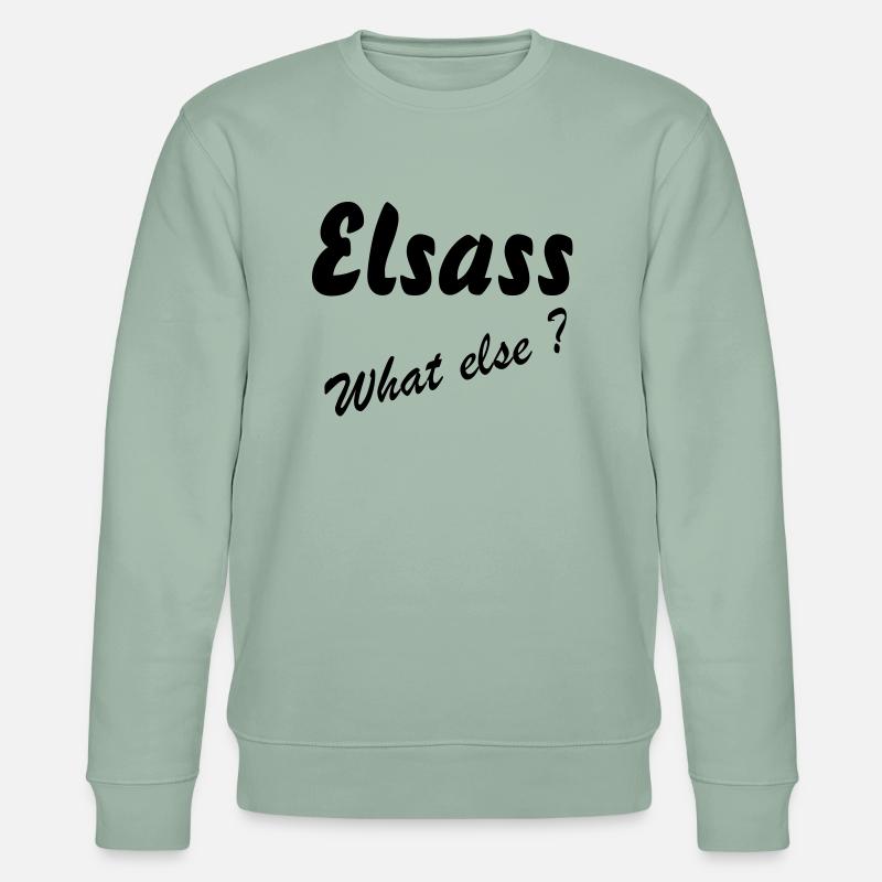 Elsass, was sonst - Stanley/Stella Unisex Bio-Sweatshirt CHANGER  - Helles Graugrün