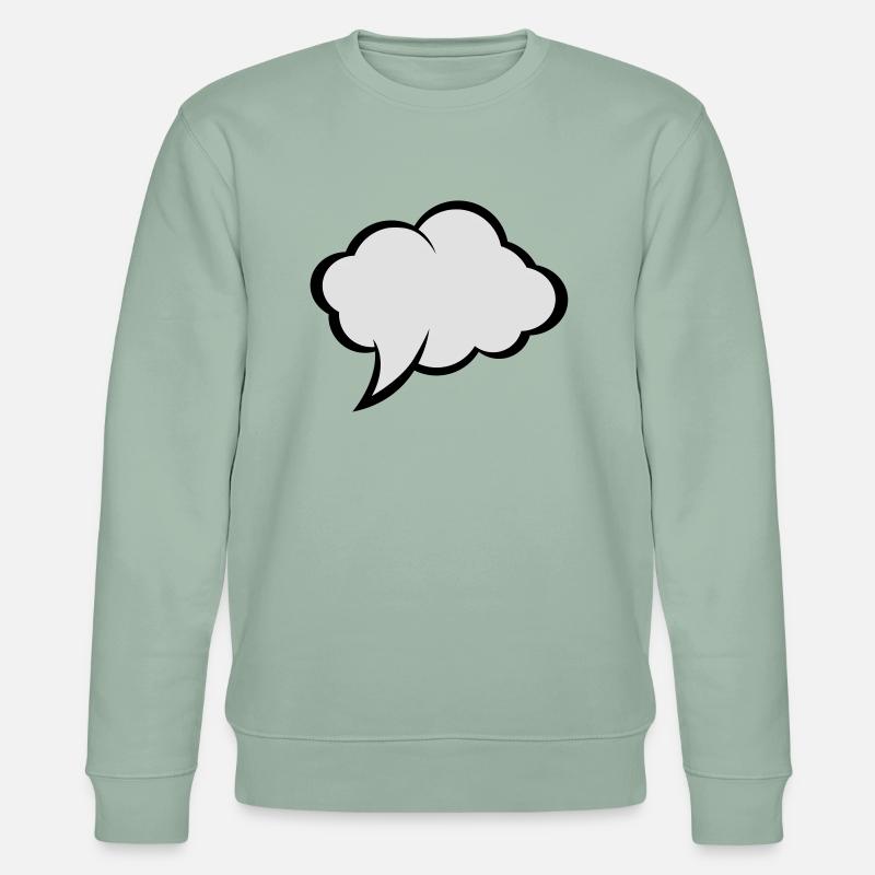 Comic Sprechblase - Stanley/Stella Unisex Bio-Sweatshirt CHANGER  - Helles Graugrün