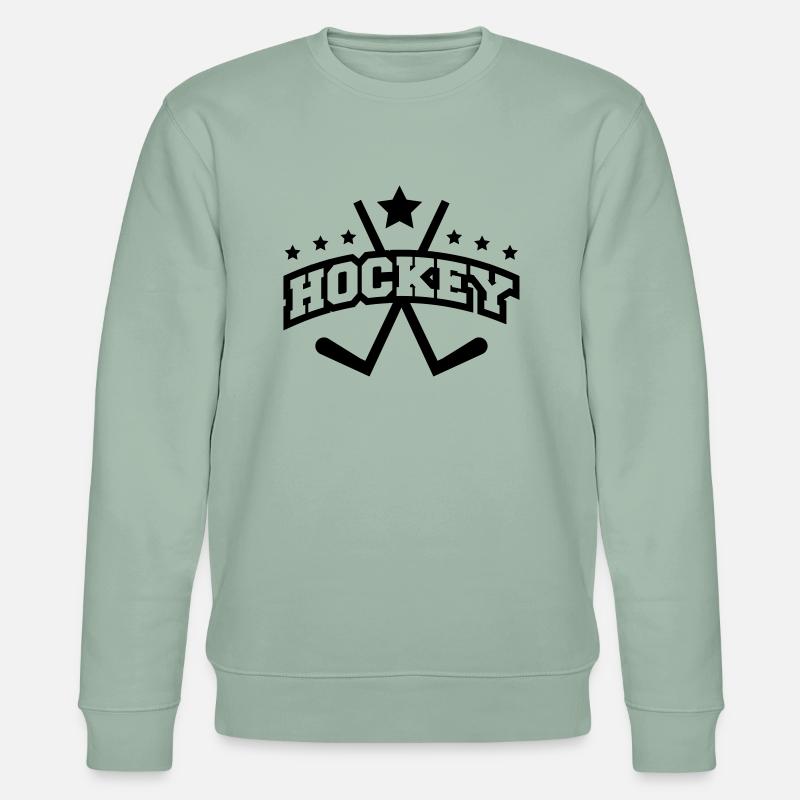 hockey_design_wq1 - Stanley/Stella Unisex Bio-Sweatshirt CHANGER - Helles Graugrün