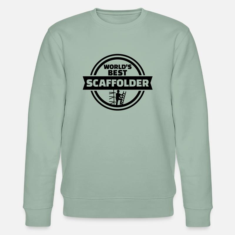 Gerüstbauer - Stanley/Stella Unisex Bio-Sweatshirt CHANGER  - Helles Graugrün
