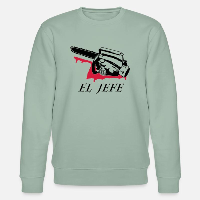 el jefe - Stanley/Stella Unisex Bio-Sweatshirt CHANGER  - Helles Graugrün
