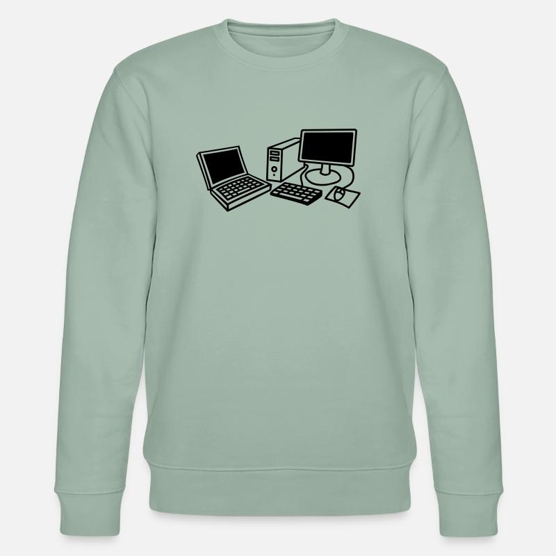 computers_1c - Stanley/Stella Unisex Bio-Sweatshirt CHANGER  - Helles Graugrün