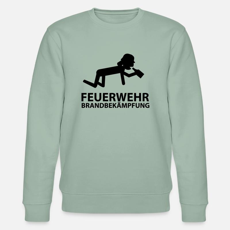 feuerwehr brandbekämpfung - Stanley/Stella Unisex Bio-Sweatshirt CHANGER  - Helles Graugrün