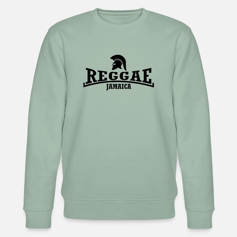 trojanreggae - Stanley/Stella Unisex Bio-Sweatshirt CHANGER  - Helles Graugrün