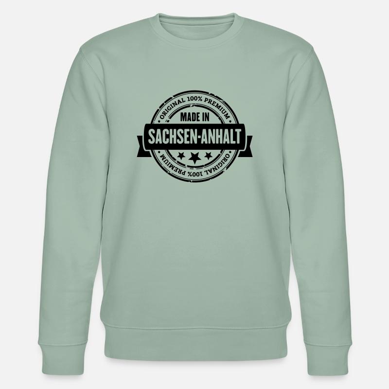Made in Sachsen-Anhalt - Stanley/Stella Unisex Bio-Sweatshirt CHANGER  - Helles Graugrün