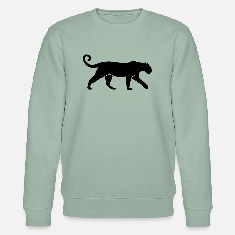 Leopard - Stanley/Stella Unisex Bio-Sweatshirt CHANGER  - Helles Graugrün
