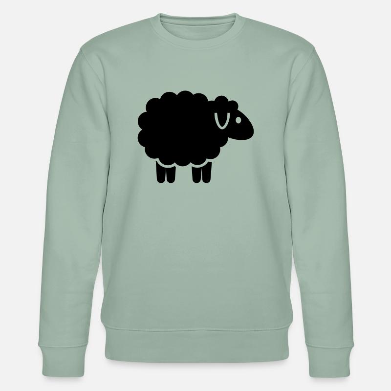 Schaf - Stanley/Stella Unisex Bio-Sweatshirt CHANGER  - Helles Graugrün
