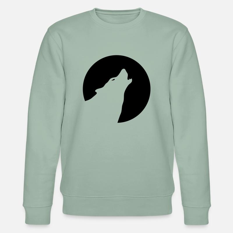 Wolf - Stanley/Stella Unisex Bio-Sweatshirt CHANGER  - Helles Graugrün