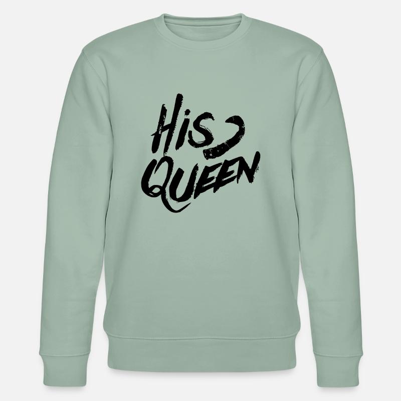 His Queen - Stanley/Stella Unisex Bio-Sweatshirt CHANGER  - Helles Graugrün