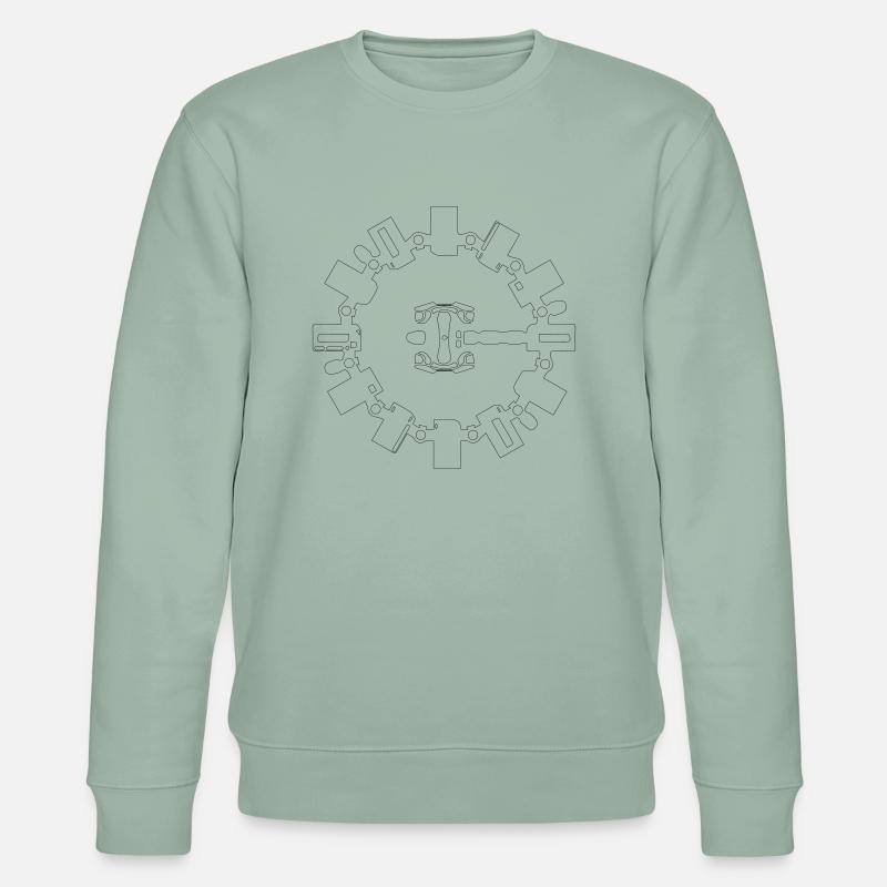 Interstellar_Endurance - Stanley/Stella Unisex Bio-Sweatshirt CHANGER  - Helles Graugrün