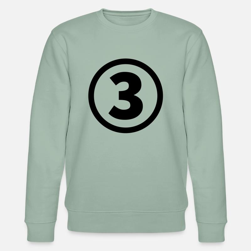 number three numéro trois - Sweat bio CHANGER Stanley/Stella Unisexe - vert de gris clair
