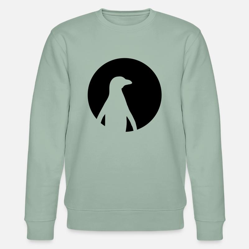 Pinguin - Stanley/Stella Unisex Bio-Sweatshirt CHANGER  - Helles Graugrün