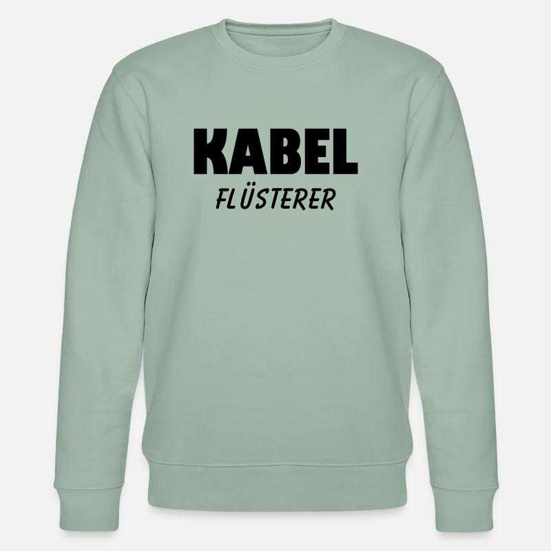 kabel flüsterer - Stanley/Stella Unisex Bio-Sweatshirt CHANGER  - Helles Graugrün