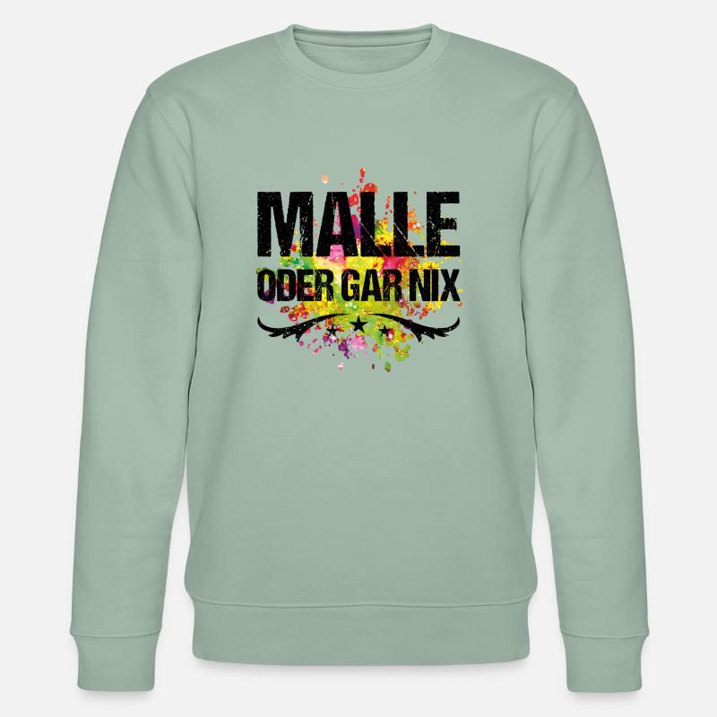 malle oder gar nix farbig - Stanley/Stella Unisex Bio-Sweatshirt CHANGER  - Helles Graugrün