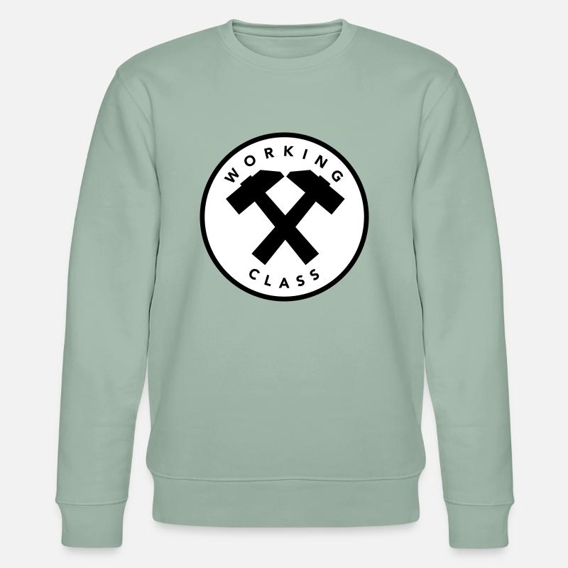 Arbeiterklasse - Stanley/Stella Unisex Bio-Sweatshirt CHANGER  - Helles Graugrün