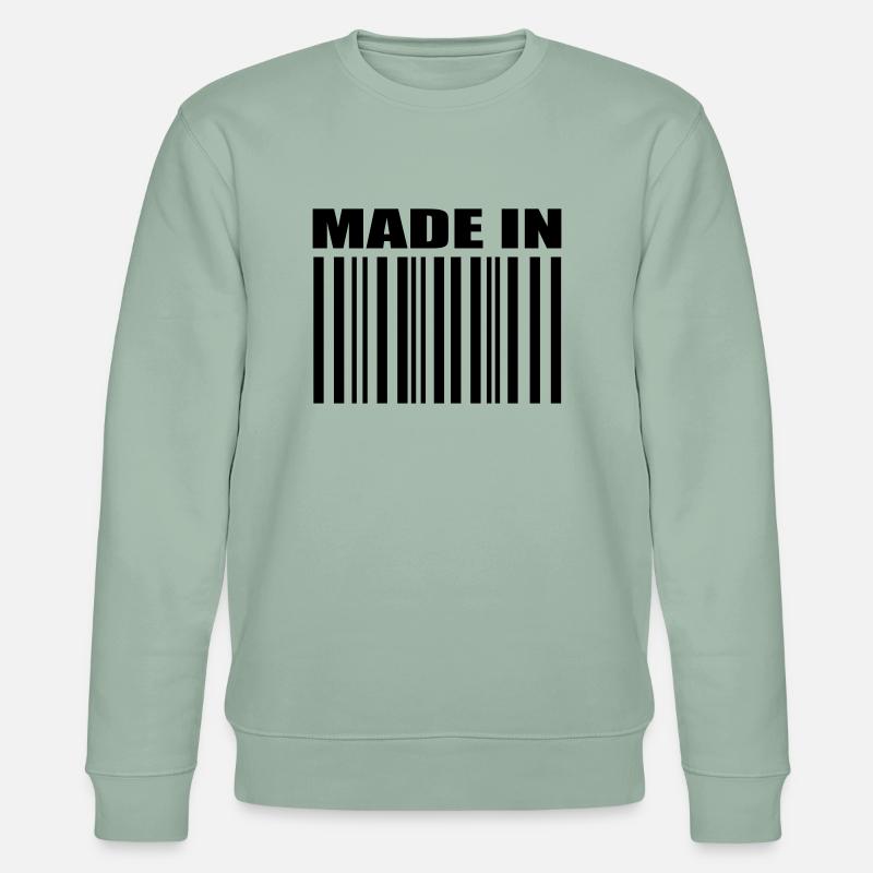 Bar Code - Stanley/Stella CHANGER Unisex Organic Sweatshirt - aloe