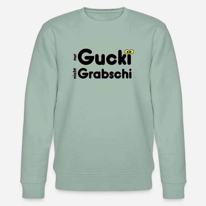 Seulement Gucki - pas tombe ski - Sweat bio CHANGER Stanley/Stella Unisexe - vert de gris clair