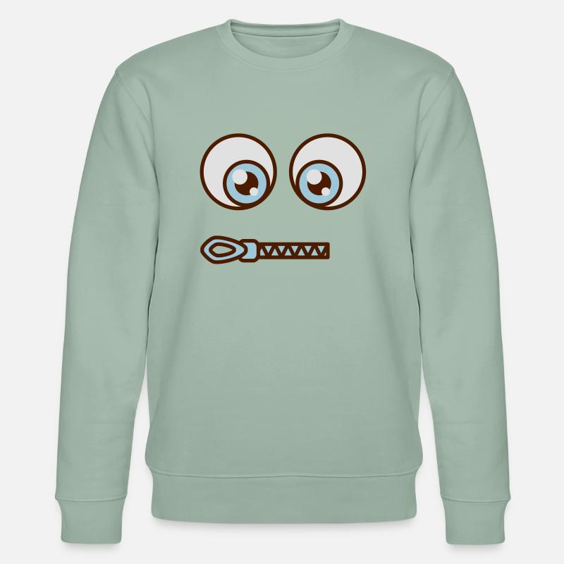 Reisverschluß - Stanley/Stella Unisex Bio-Sweatshirt CHANGER - Helles Graugrün
