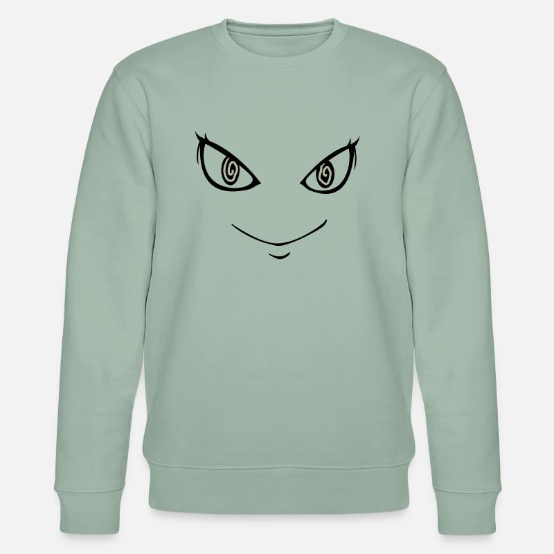 Psycho Face - Stanley/Stella Unisex Bio-Sweatshirt CHANGER  - Helles Graugrün