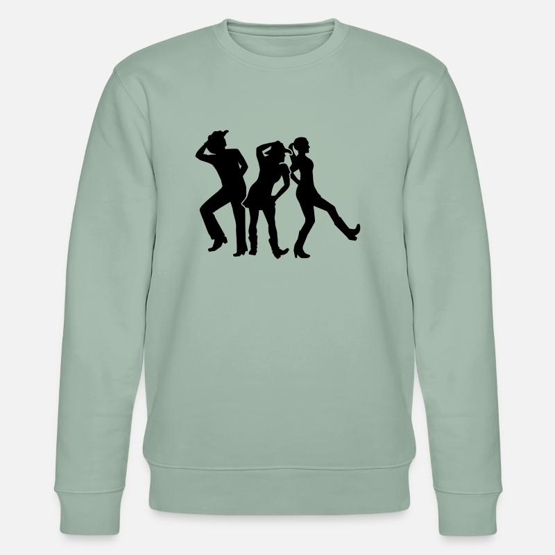 Line dance - Stanley/Stella Unisex Bio-Sweatshirt CHANGER  - Helles Graugrün