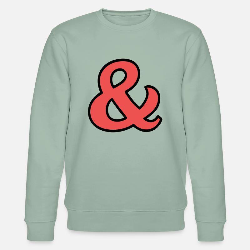 Und Zeichen - Stanley/Stella Unisex Bio-Sweatshirt CHANGER  - Helles Graugrün