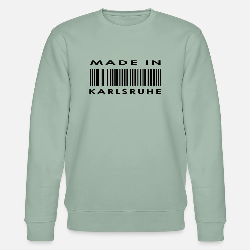 Karlsruhe - Stanley/Stella Unisex Bio-Sweatshirt CHANGER  - Helles Graugrün