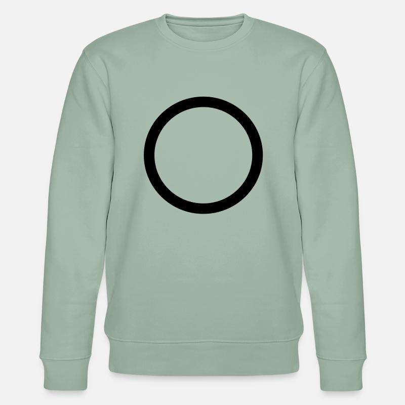 Kreis - Stanley/Stella Unisex Bio-Sweatshirt CHANGER  - Helles Graugrün