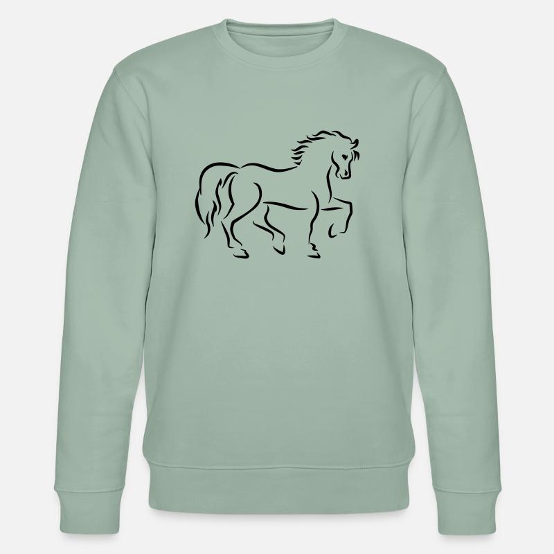 Cheval - Sweat bio CHANGER Stanley/Stella Unisexe - vert de gris clair