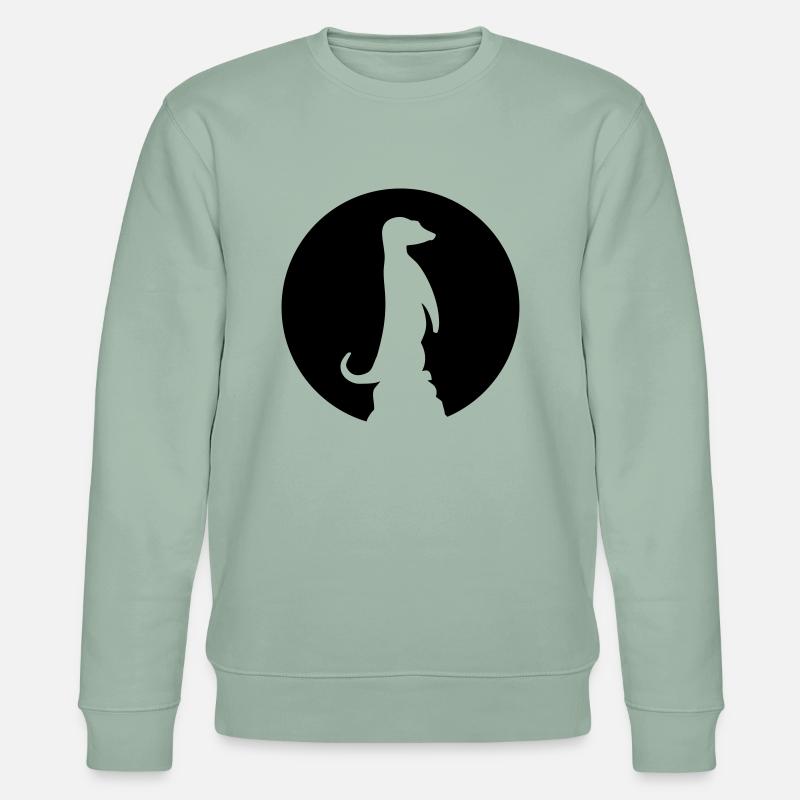 Erdmännchen - Stanley/Stella Unisex Bio-Sweatshirt CHANGER  - Helles Graugrün