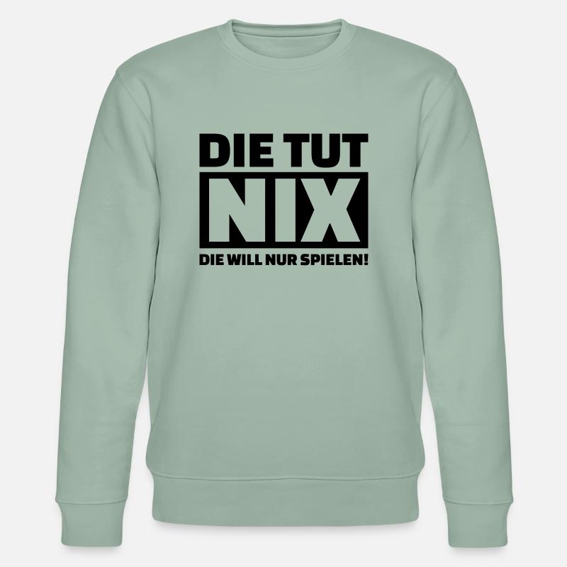 Die tut nix - Stanley/Stella Unisex Bio-Sweatshirt CHANGER  - Helles Graugrün
