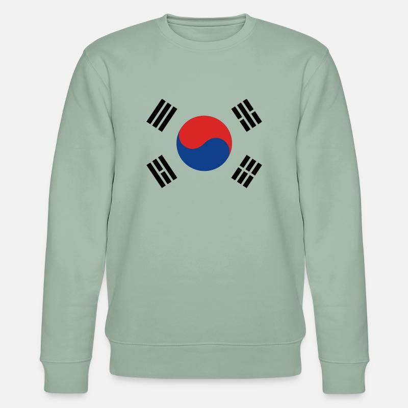 Südkorea - Stanley/Stella Unisex Bio-Sweatshirt CHANGER  - Helles Graugrün