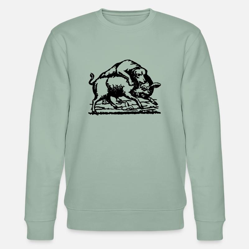 Schafkopf_High - Stanley/Stella Unisex Bio-Sweatshirt CHANGER  - Helles Graugrün