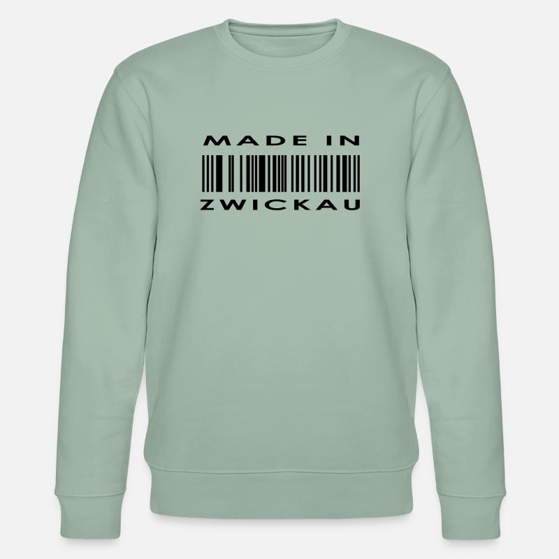 Zwickau - Stanley/Stella Unisex Bio-Sweatshirt CHANGER  - Helles Graugrün