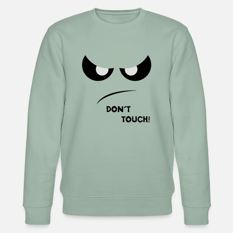 Dont Touch Two - Stanley/Stella Unisex Bio-Sweatshirt CHANGER  - Helles Graugrün