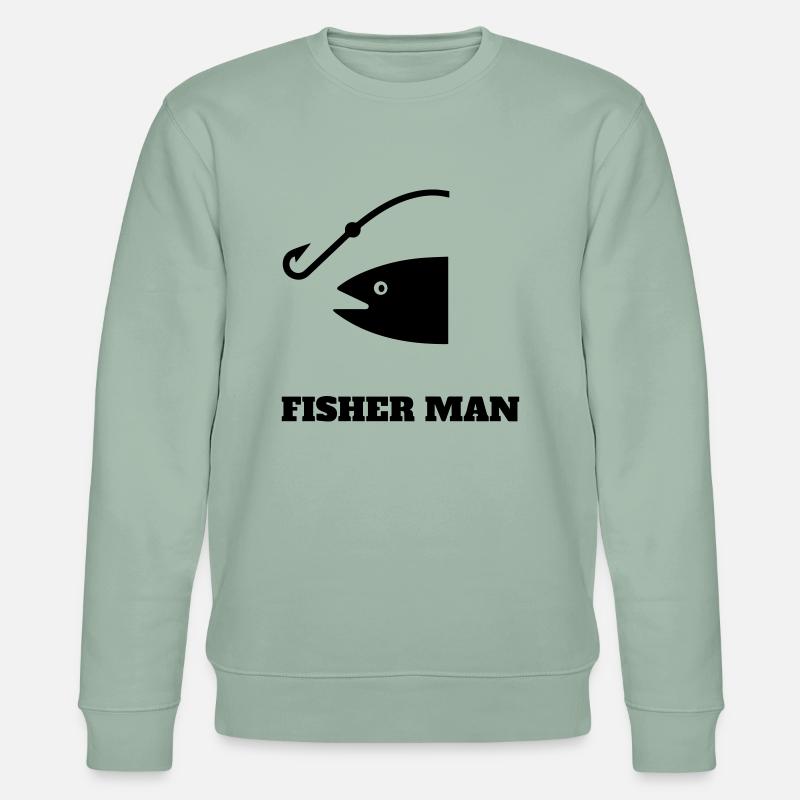 FISHER MAN - Stanley/Stella Unisex Bio-Sweatshirt CHANGER  - Helles Graugrün