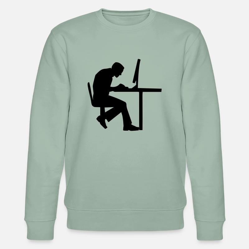 Computer Geek - Stanley/Stella Unisex Bio-Sweatshirt CHANGER  - Helles Graugrün