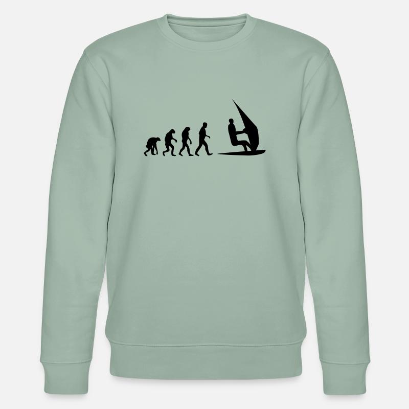 sailboard evolution - Stanley/Stella CHANGER Unisex Organic Sweatshirt - aloe