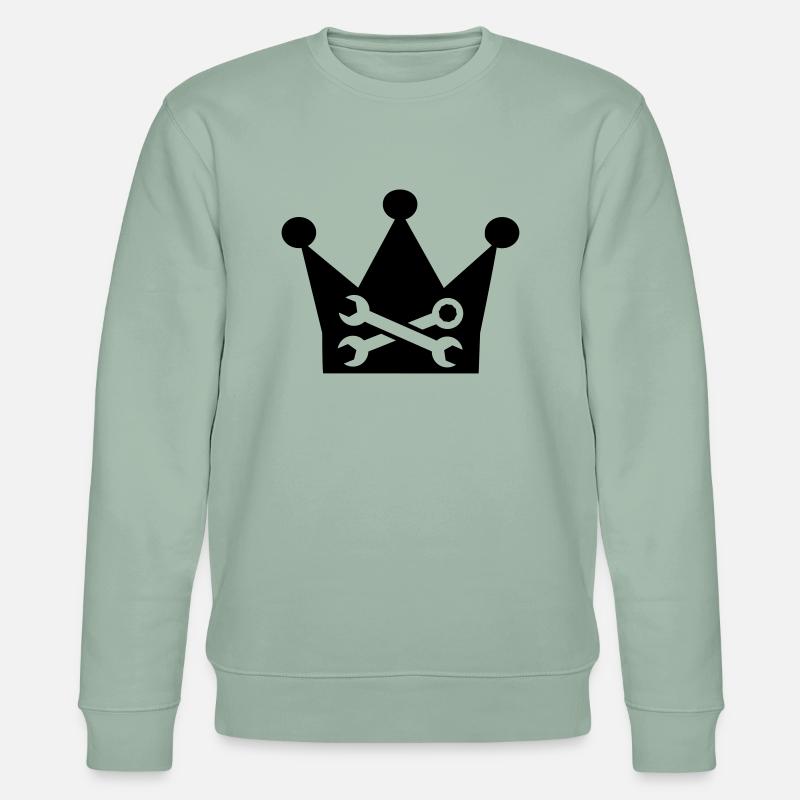 Schraubenschlüssel - Stanley/Stella Unisex Bio-Sweatshirt CHANGER  - Helles Graugrün
