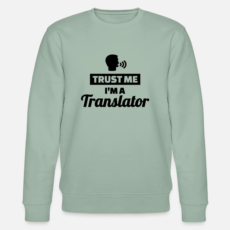 Übersetzer - Stanley/Stella Unisex Bio-Sweatshirt CHANGER  - Helles Graugrün